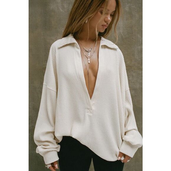 Joah Brown Tops - JOAH BROWN DEEP V PULLOVER